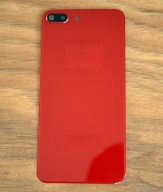 Заден капак за Apple iPhone 8Plus + стъкло камера Червен